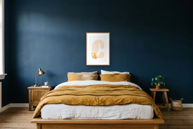 Alfabet letter C poster boven het bed