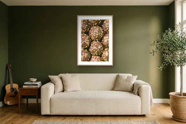 Chocolade bonbons poster in de woonkamer