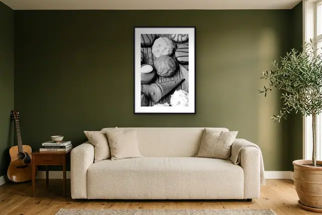 Chocolade bonbons no. 2 poster in de woonkamer