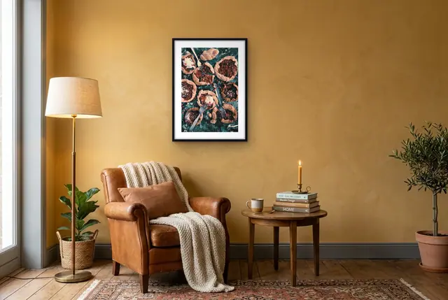 Gebakjes poster in de leeshoek