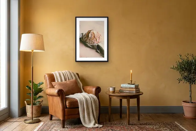 Gebakken brood poster in de leeshoek