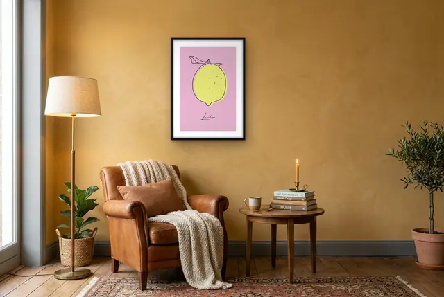 Le Citron poster in de leeshoek