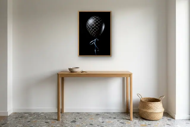 Louis Vuitton ballon poster in de hal