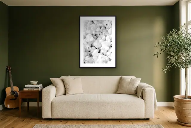 Verse popcorn poster in de woonkamer