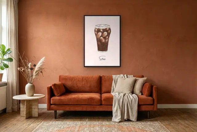Sodapop poster in de woonkamer